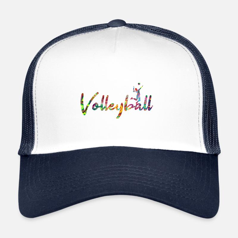 Volleyball - Trucker Cap - Weiß/Navy