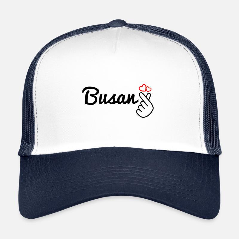 Busan - Trucker Cap - Weiß/Navy