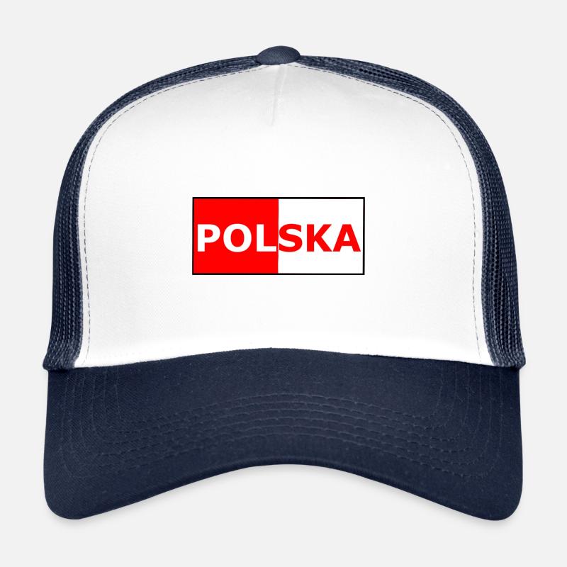 Les couleurs polonaises Casquette trucker 