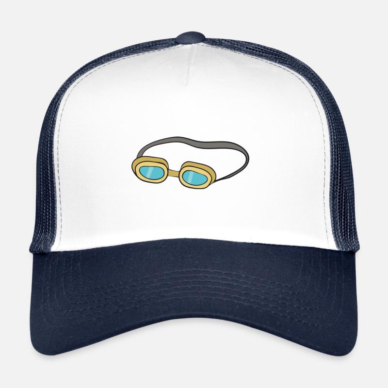 swimming goggles Trucker Cap