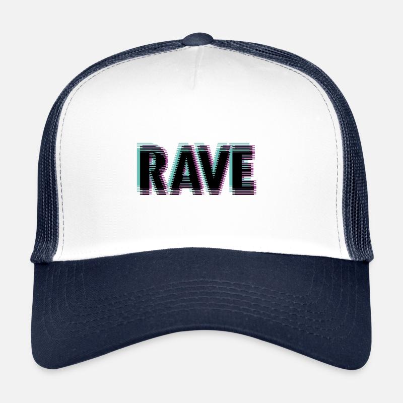 Rave - Casquette trucker  - blanc/marine