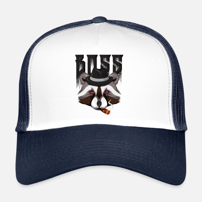 Raton laveur chef de la mafia Casquette trucker 