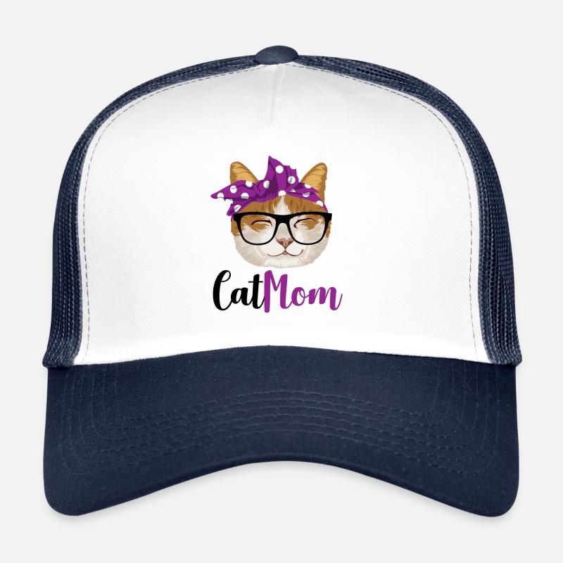 Cat Mom - Affiche Casquette trucker 