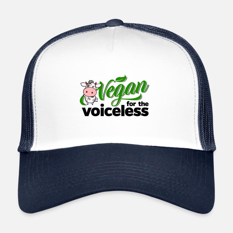 Végétarien végétalien pour les sans voix (vache) Casquette trucker 