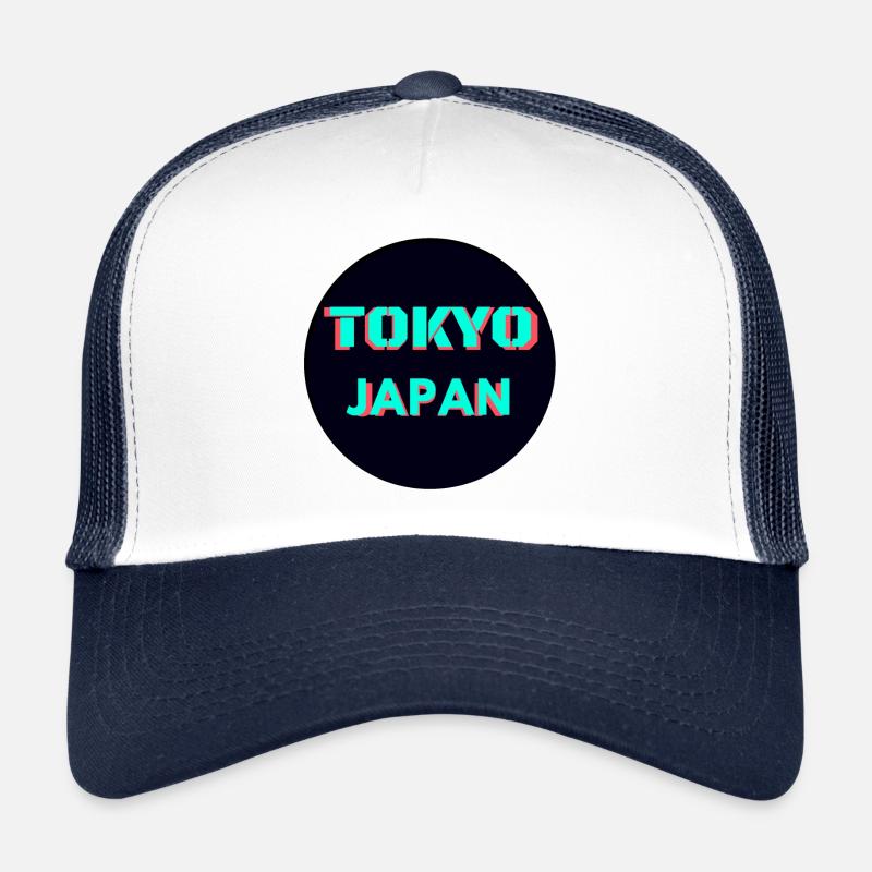 Tokyo Japan Green - Trucker Cap - white/navy