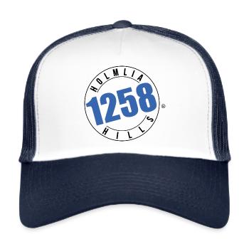 Holmlia Hills 90210 - Trucker Cap - white/navy - Front