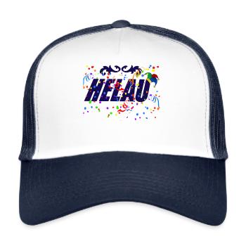 Helau, Carnival Carnival Carnival Shirt Costume - Trucker Cap - white/navy - Front