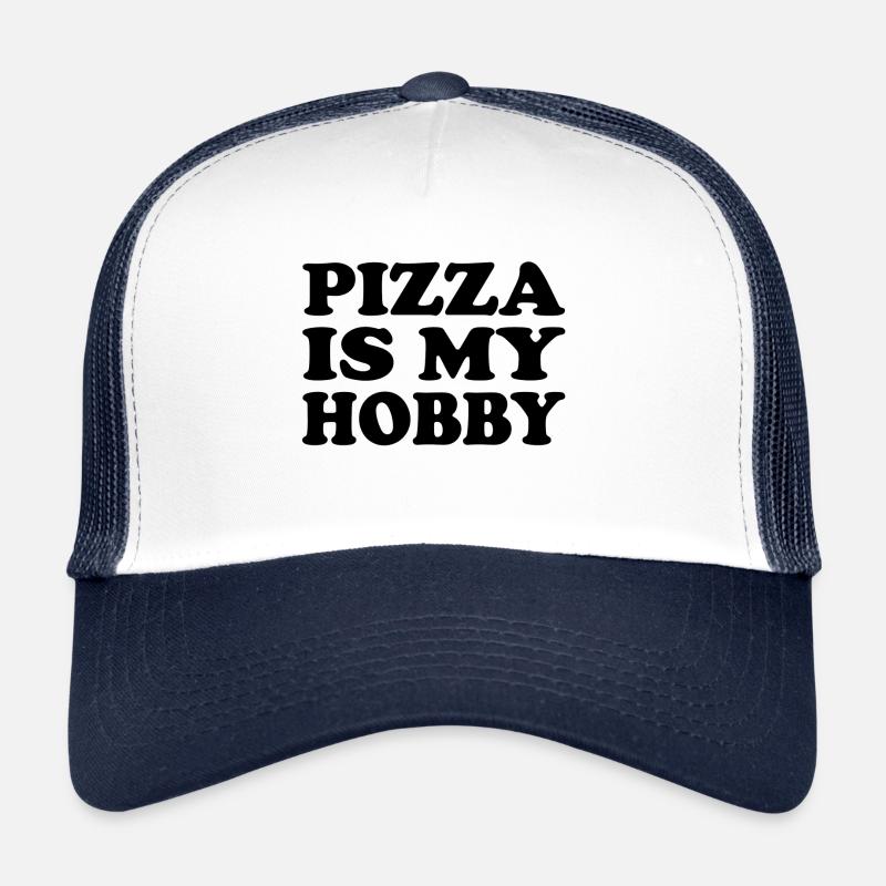 La pizza est mon passe-temps Casquette trucker 