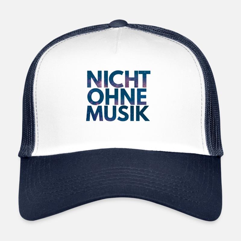 NICHT OHNE MUSIK - Trucker Cap - Weiß/Navy