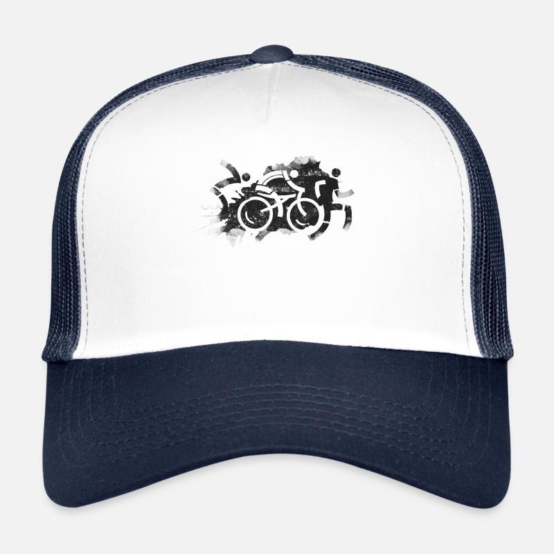 Symbole du triathlon Casquette trucker 
