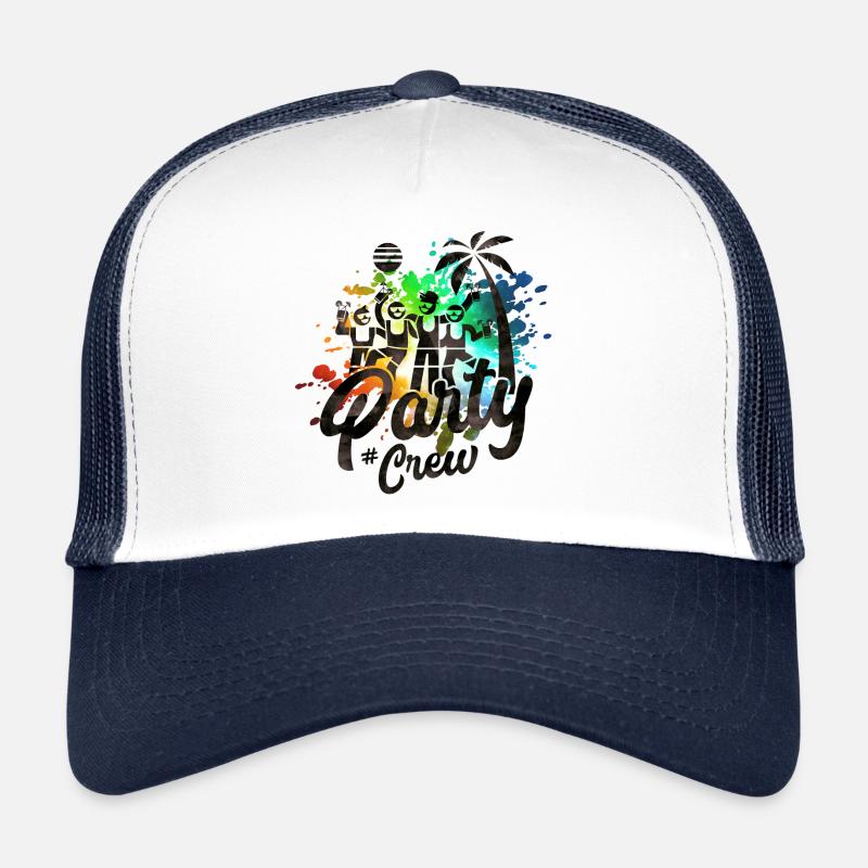 équipage de plage de fête coloré Casquette trucker 