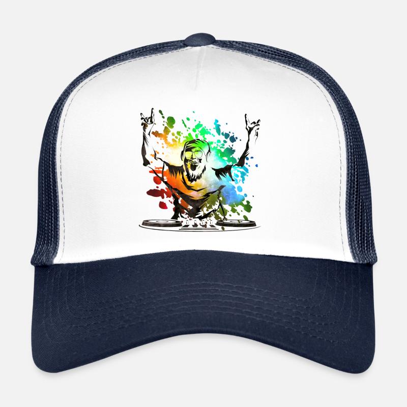 dj coloré Casquette trucker 