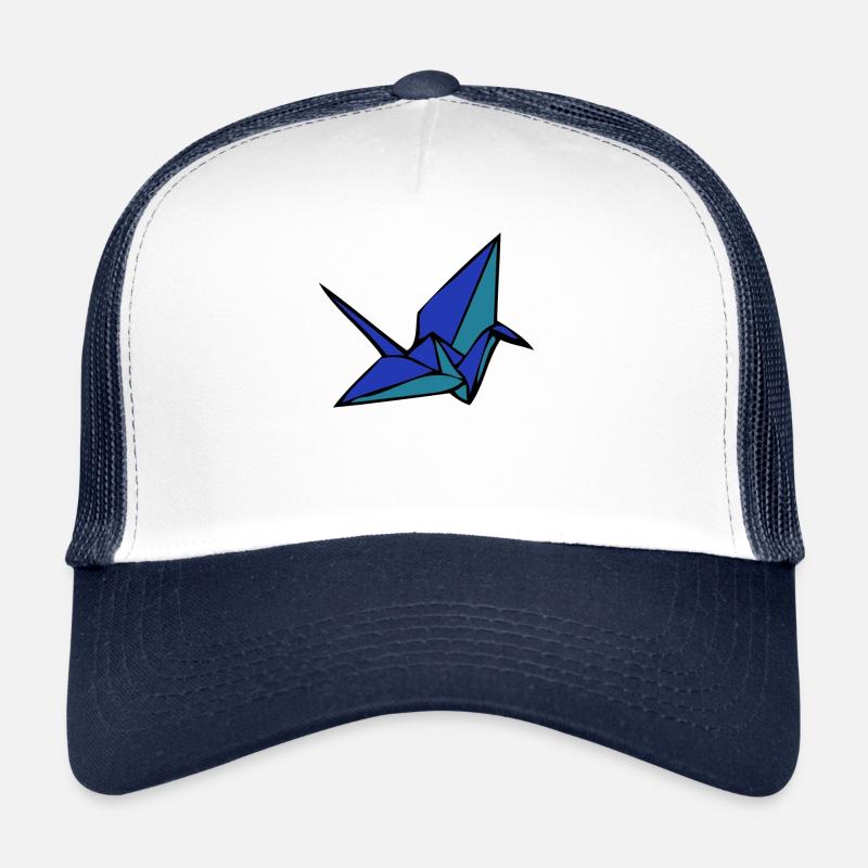 origami - Casquette trucker  - blanc/marine
