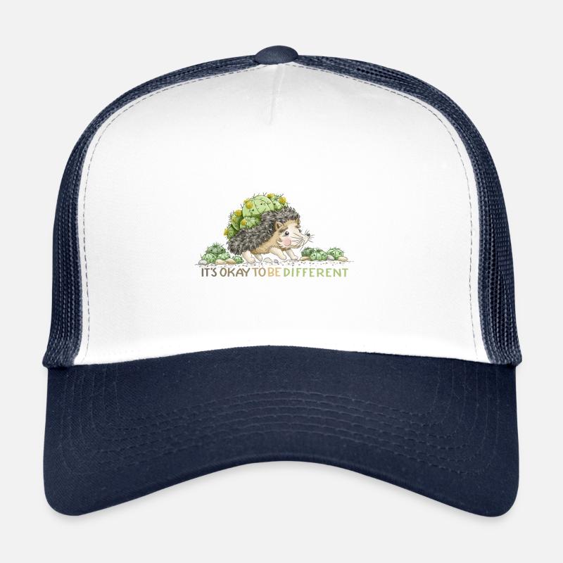 Sei anders - Trucker Cap - Weiß/Navy