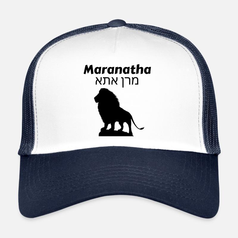 Maranatha noir - Casquette trucker  - blanc/marine