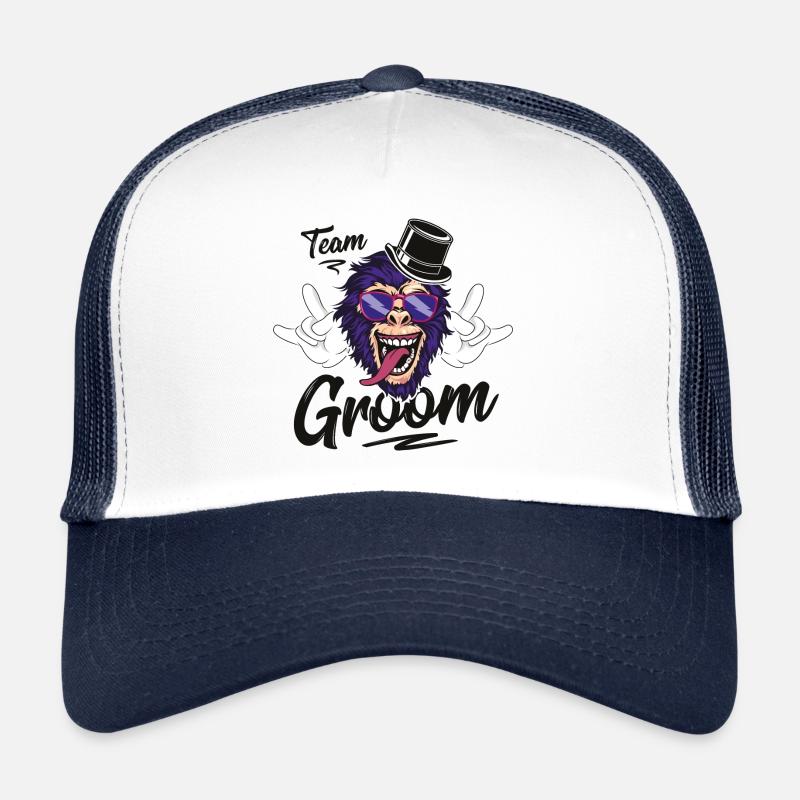 Fête d'équipe Monkey Groom Casquette trucker 
