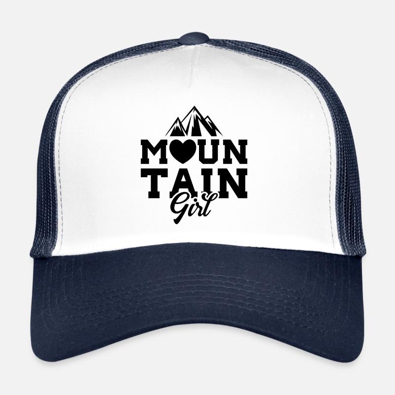 Berg Mädchen Liebe Herz Trucker Cap