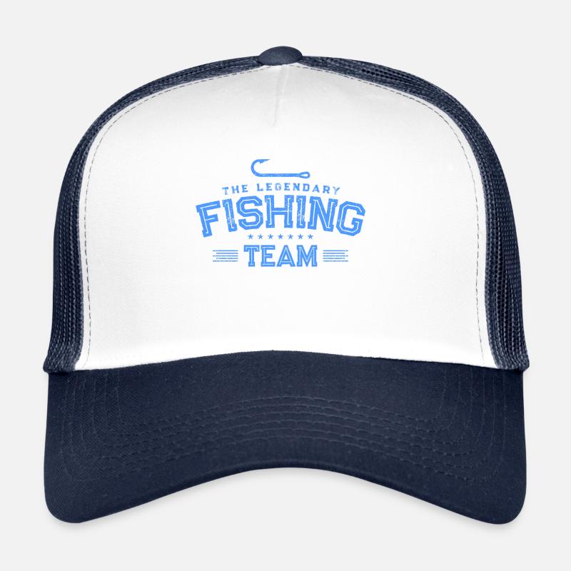 Pêche pêcheur équipe de poisson Logo Casquette trucker 