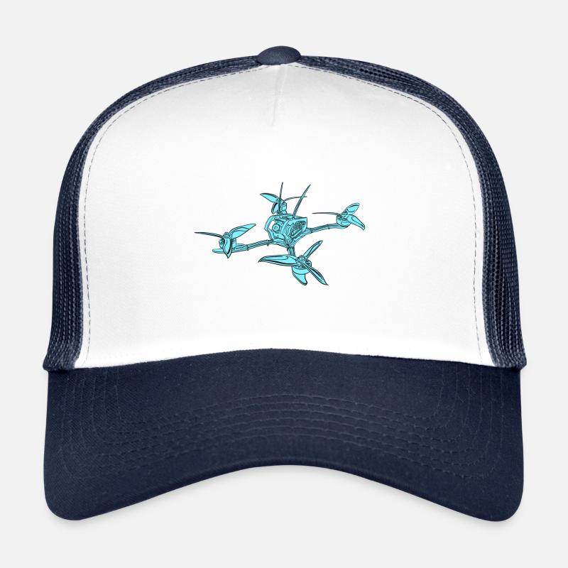 Blue fpv drone /racingdrone / pilot drone Trucker Cap