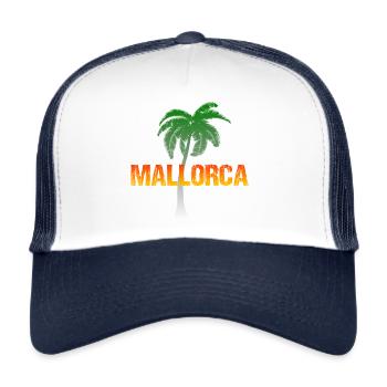 Majorque - Casquette trucker  - blanc/marine - Devant