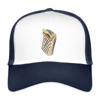 Tacos addict / Tacos lyonnais / street food - Trucker Cap - white/navy - Front