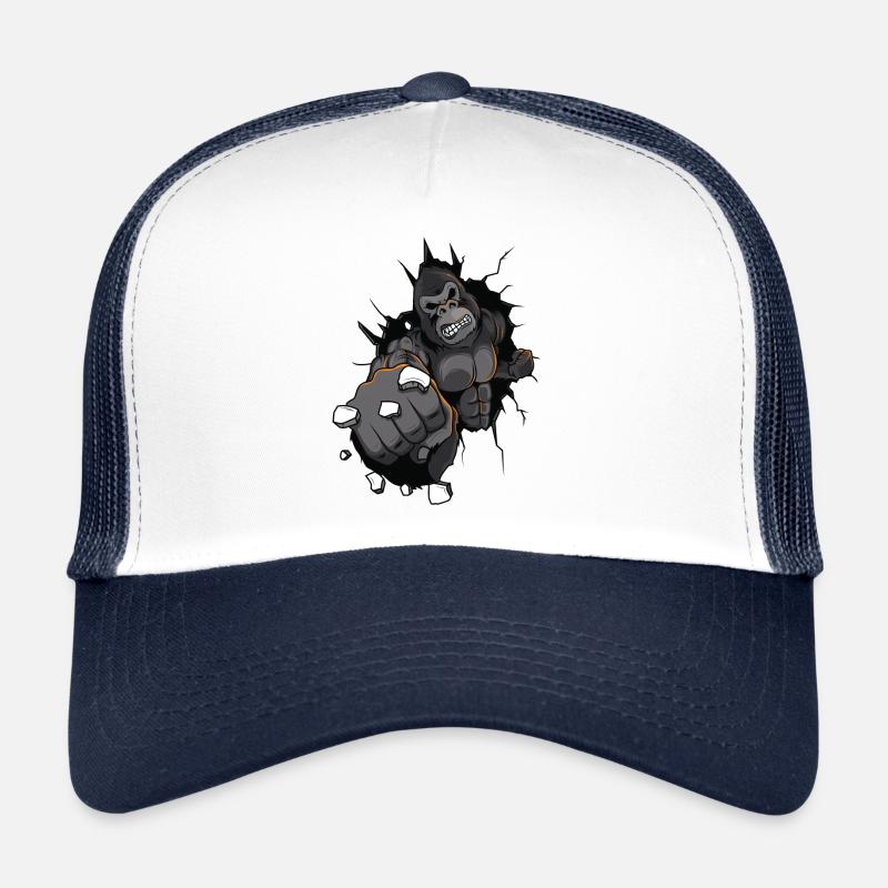 gorille beast coup boxing muscle Casquette trucker 
