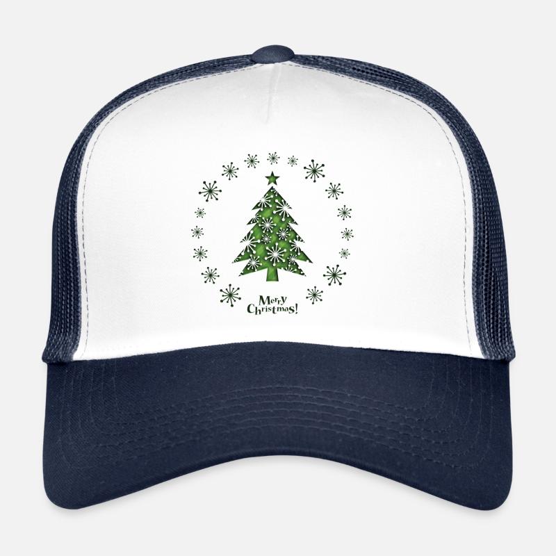 Weihnachten - Trucker Cap - Weiß/Navy