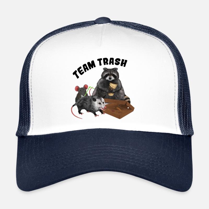 Racoon Opossum Mouse - Team Trash Trucker Cap
