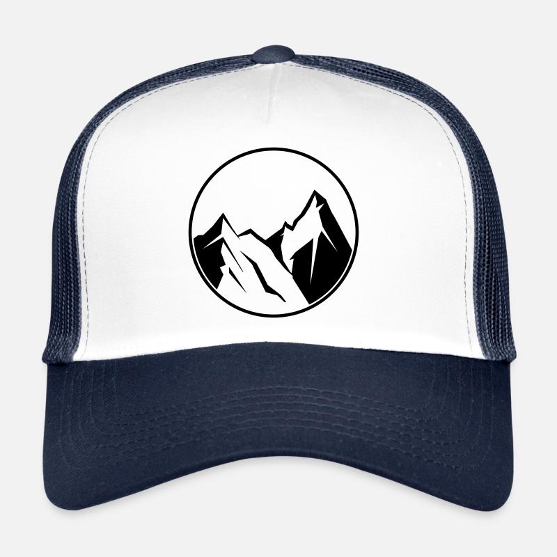 berge symbol kreis natur mountains Trucker Cap