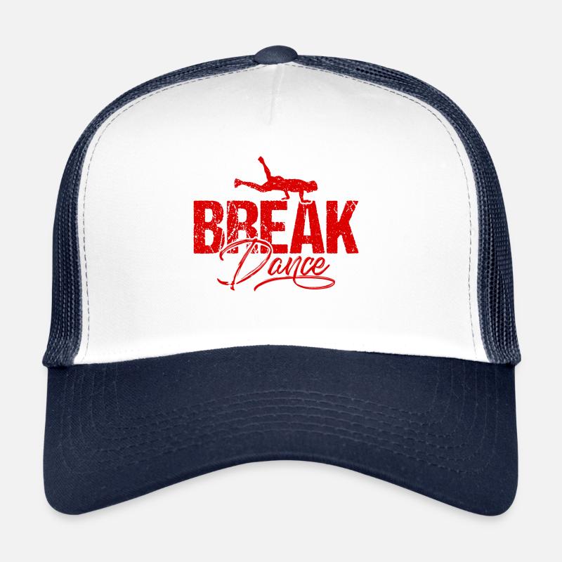 Breakdance Breakdancing - Trucker Cap - Weiß/Navy