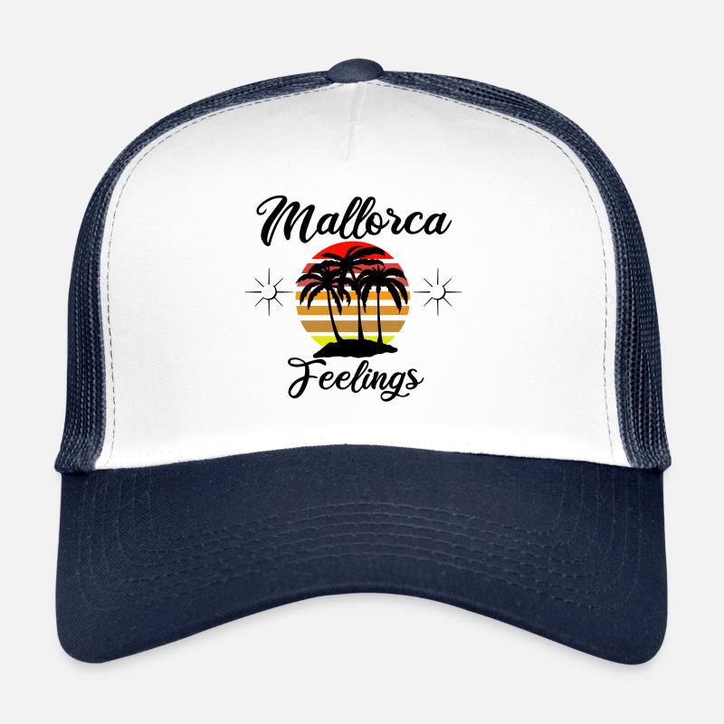 Mallorca Feelings - Trucker Cap - white/navy