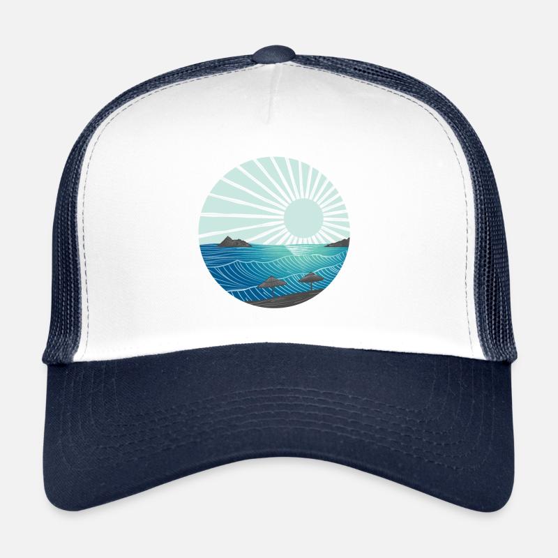 Sunset by the sea Trucker Cap