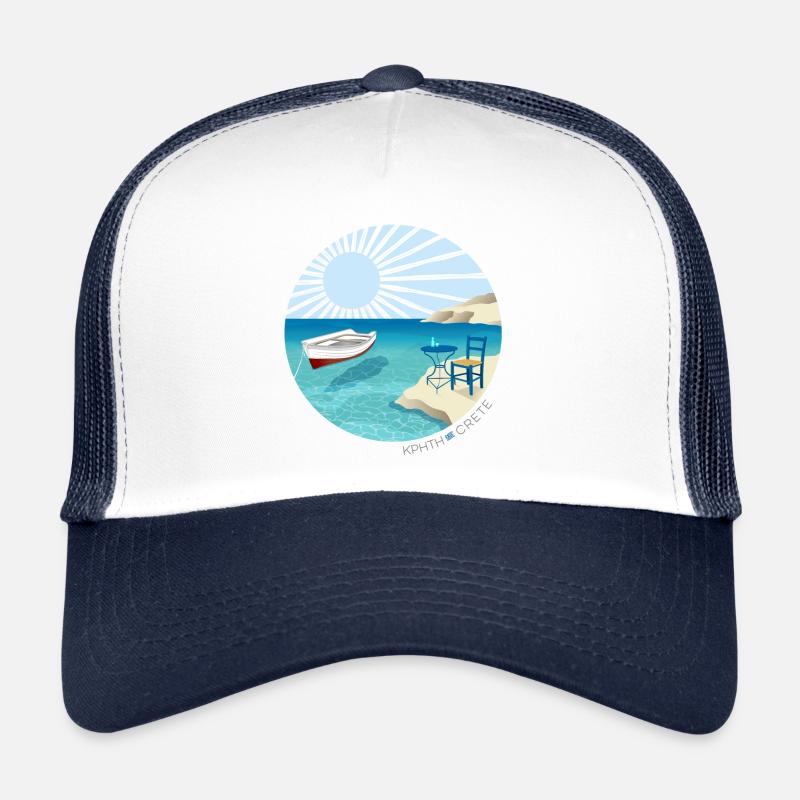 I ♥ Crete / Pause à la mer Casquette trucker 