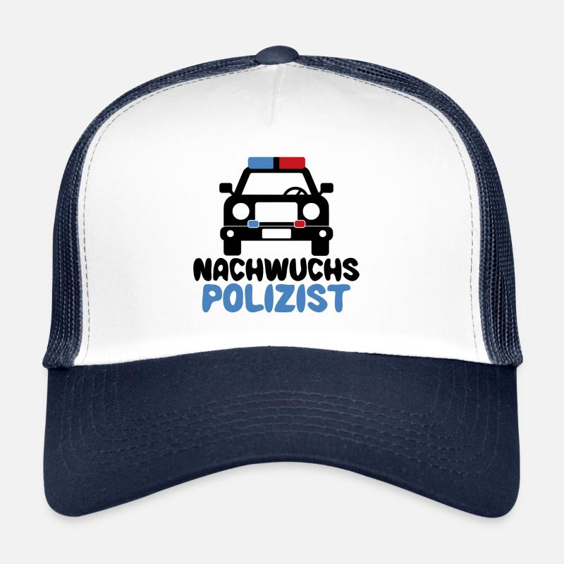Polizei Nachwuchs Baby Junge Polizeiauto Kinder Trucker Cap
