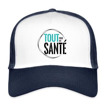 Casquette - Casquette trucker  - blanc/marine - Devant