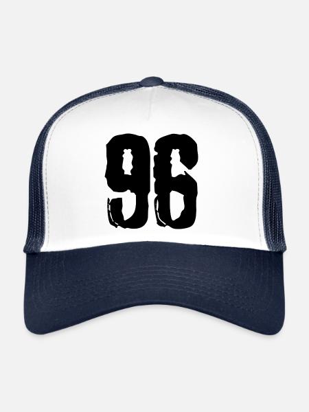 96 number jersey - Trucker Cap - white/navy - Front