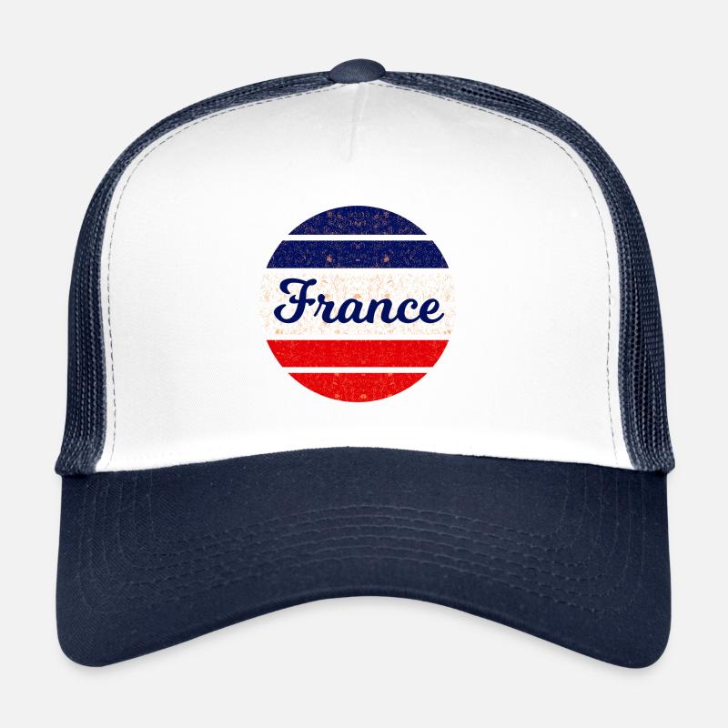 Die Franzosen - Trucker Cap - Weiß/Navy