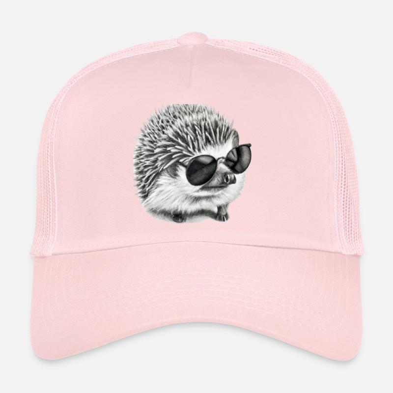 mignon petit hérisson avec des lunettes de soleil mignon enfant Casquette trucker 