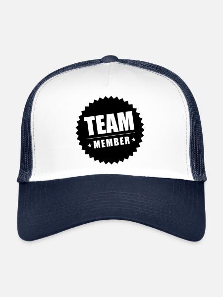 Membres de l’équipe - Casquette trucker  - blanc/marine - Devant