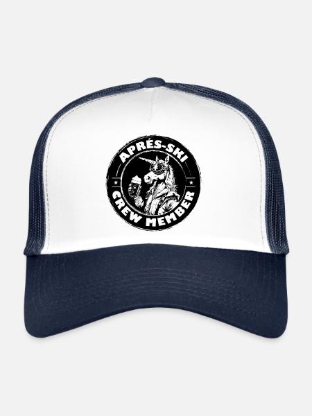 Licorne Après-Ski Team Dire - Casquette trucker  - blanc/marine - Devant