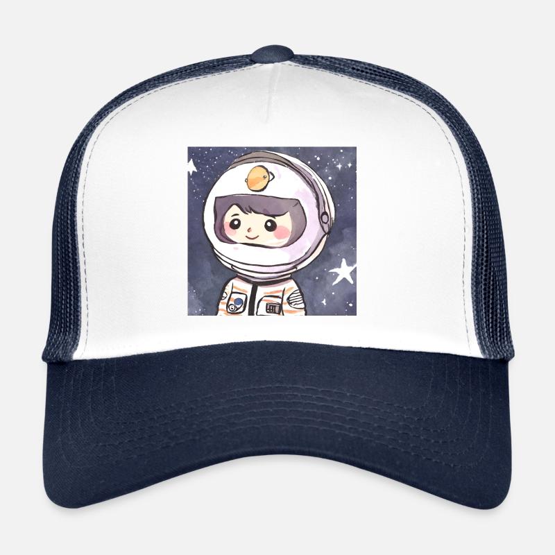 Astronaute mignon dans l’espace Casquette trucker 