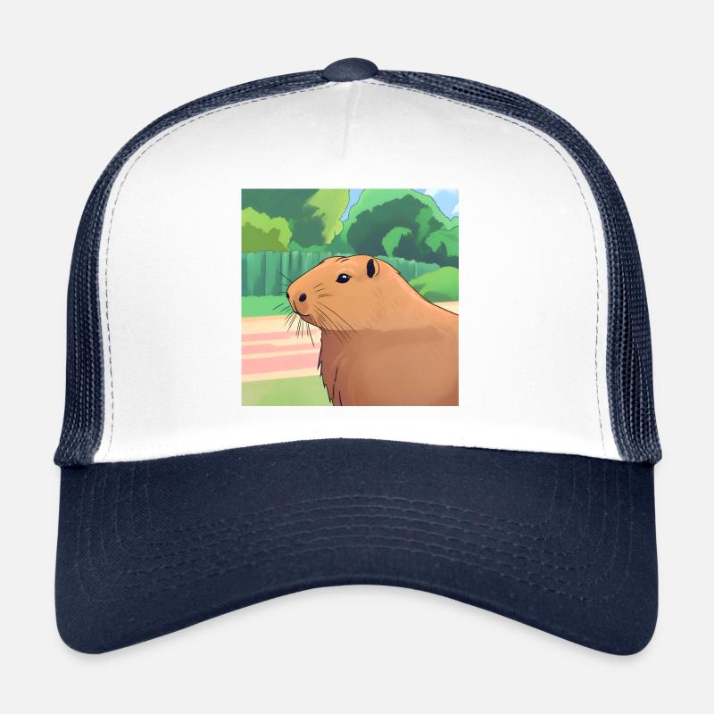 Un capybara brun Casquette trucker 