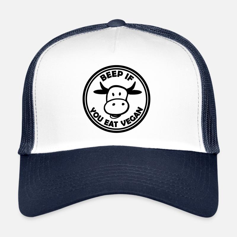 Die vegane Lebensweise - Trucker Cap - Weiß/Navy