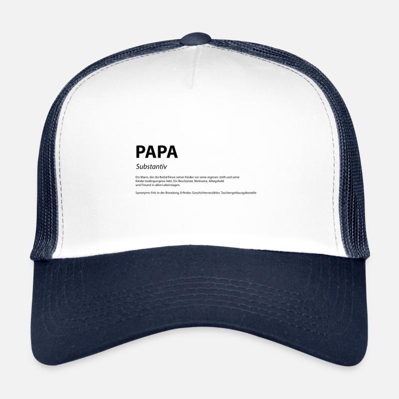 Wort Definition Papa Geschenk Idee Trucker Cap