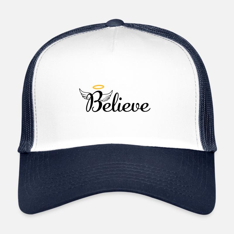 I believe in angels - Trucker Cap - white/navy