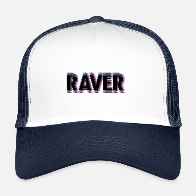 Raver - Trucker Cap - Weiß/Navy