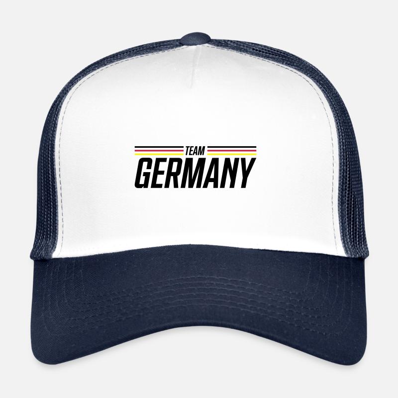 germany team - Trucker Cap - Weiß/Navy