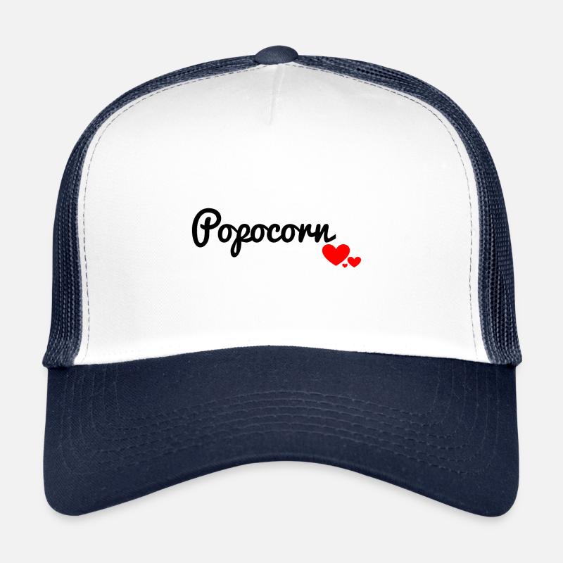 Popcorn - Trucker Cap - white/navy