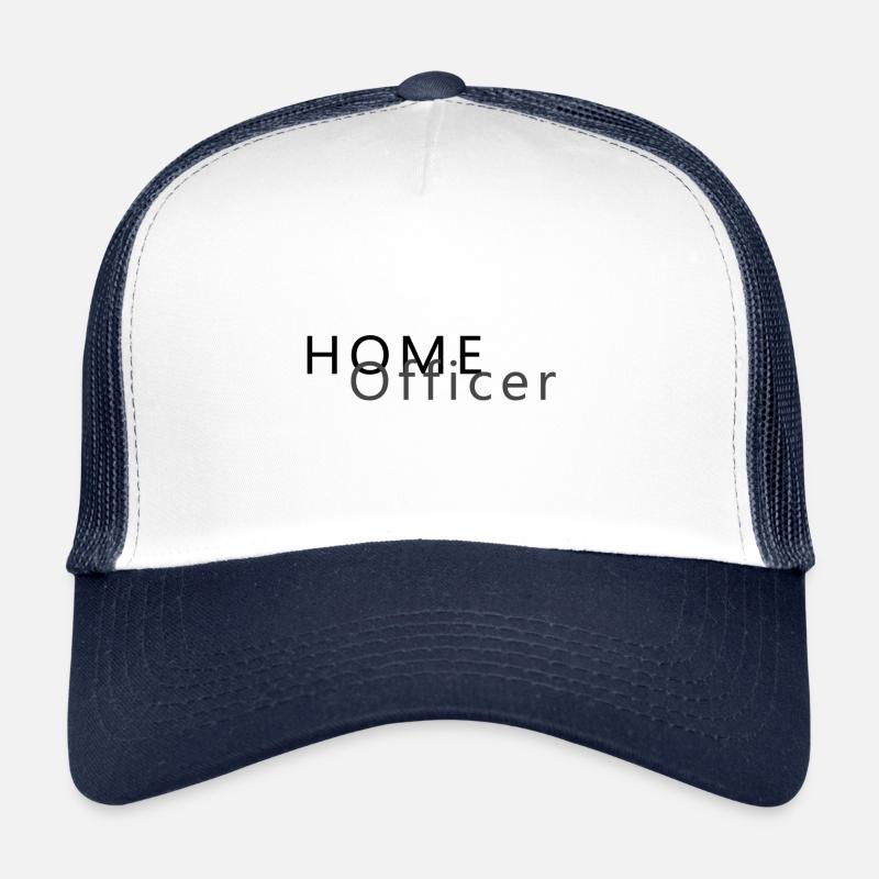 Home Office - Trucker Cap - Weiß/Navy