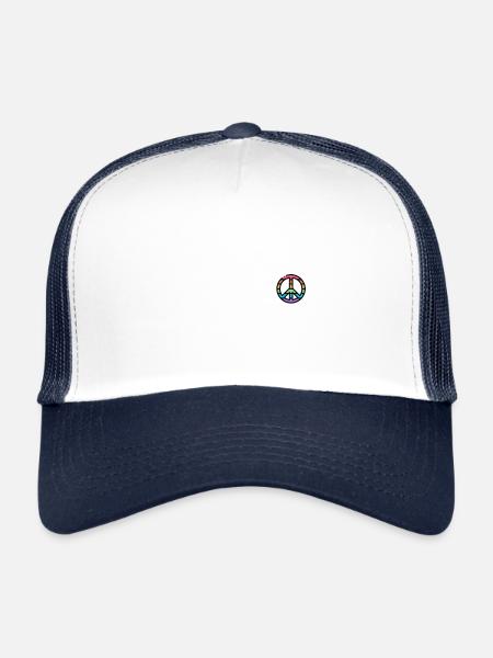 Pride Peace - Casquette trucker - blanc/marine - Devant